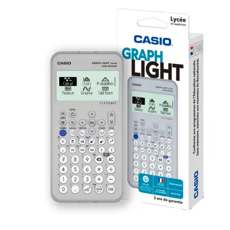 CASIO CALCULATRICE GRAPHLIGHT+ GRISE#