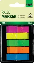 sigel Marque-page repositionnable "Z-Marker" film Neon Mini
