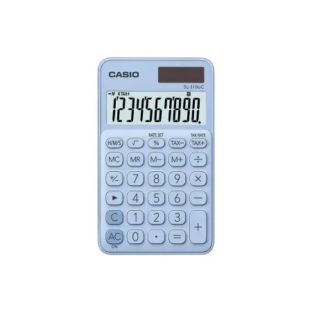 S/CDE-CALCULATRICE CASIO SL-310UC-LB-W-EC#