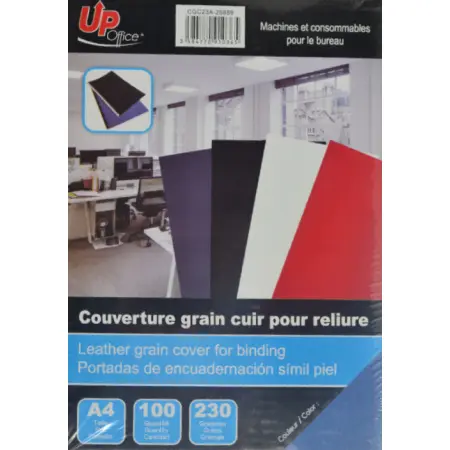 UP OFFICE POCHETTE GRAIN CUIR BLEU-100 pges#