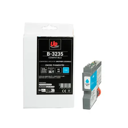 UPRINT CARTOUCHE COMPATIBLE BROTHER 3235XL-REMPLACE LC3235XL CYAN