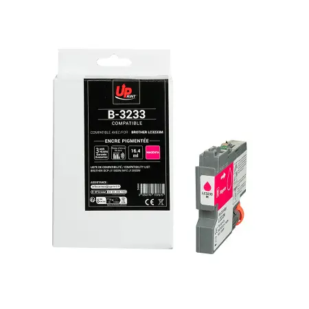 UPRINT CARTOUCHE COMPATIBLE BROTHER 3233-REMPLACE LC3233 MAGENTA#