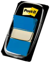 Post-it Marque-page adhésif Index, 25,4 x 43,2 mm, bleu