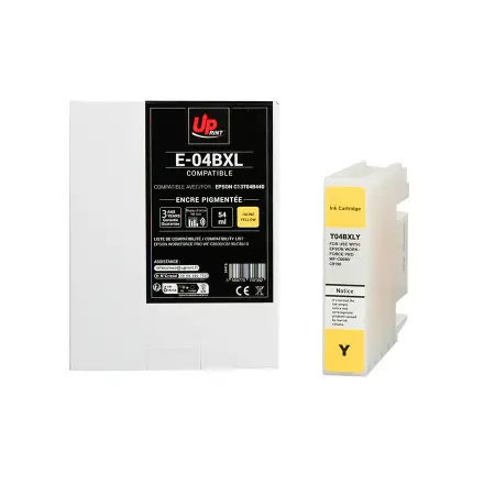 UPRINT CARTOUCHE COMPATIBLE EPSON 04BXL-REMPLACE T04B440 YELLOW