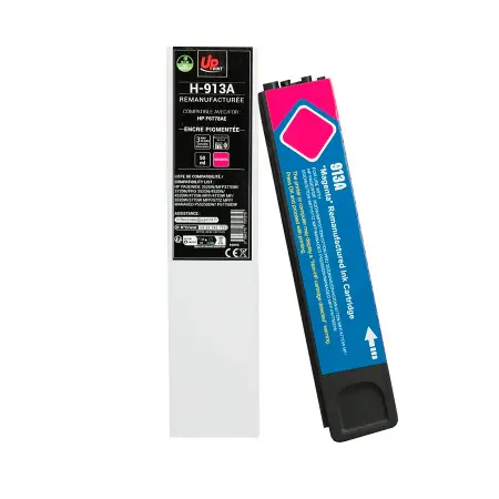 UPRINT CARTOUCHE REMANUFACTUREE HP 913A-REMPLACE F6T78AE MAGENTA