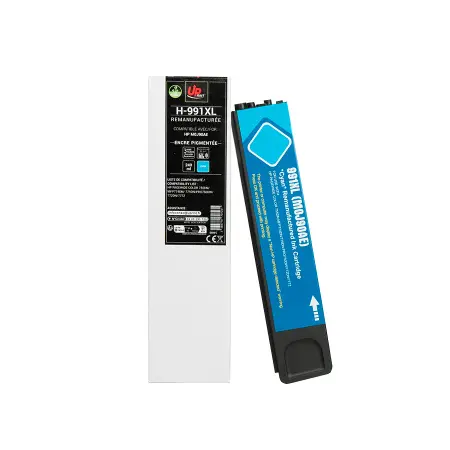 UPRINT CARTOUCHE REMANUFACTUREE HP 991XL-REMPLACE M0J90AE CYAN#