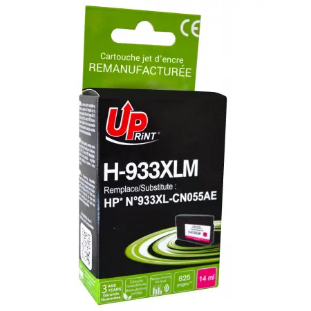 UPRINT CARTOUCHE REMANUFACTUREE HP 933XL-REMPLACE CN055A MAGENTA