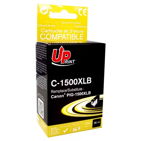 UPRINT CARTOUCHE COMPATIBLE CANON 1500XL-REMPLACE PGI1500XL BLACK