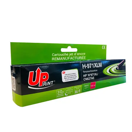 UPRINT CARTOUCHE REMANUFACTUREE HP 971XL-REMPLACE CN627AE MAGENTA