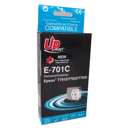 UPRINT CARTOUCHE COMPATIBLE EPSON 701/702/703-REMPLACE T701/T702/T703 CYAN