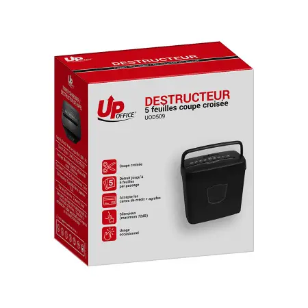 UP OFFICE-DESTRUCTEUR UOD509-COUPE CROISEE