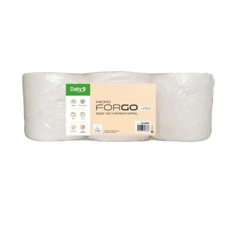 Essuie-tout écolabel Micro FORGO 450 DailyK Green - Colis de 6