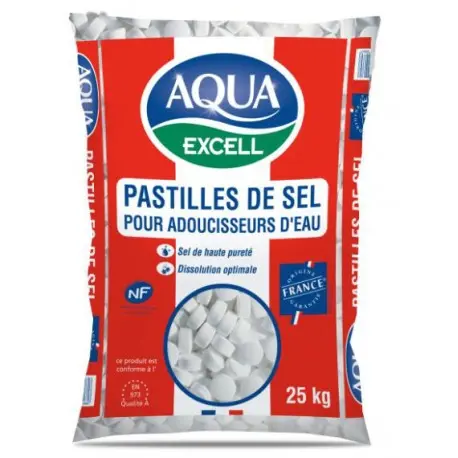 Sel en pastille pour adoucisseur eau Ecocert -Sac 25kg