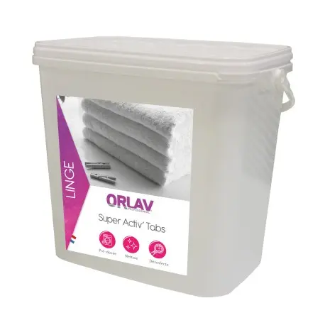 Pastille lave-linge désinfectante SUPER ACTIV TABS+ 0291-Seau 3kg
