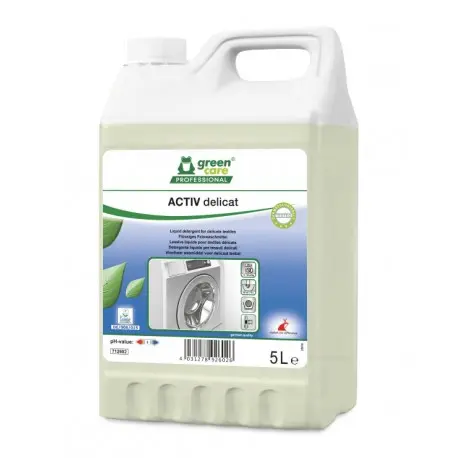 Lessive liquide écolabel ACTIV DELICAT GREEN CARE- Bidon 5L