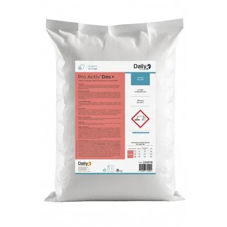 Lessive poudre désinfectante ultra concentrée DAILYK - Sac 8kg