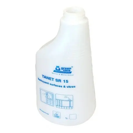 Pulvérisateur complet (bidon + tête bleue) sérigraphié SR15 - 650ml