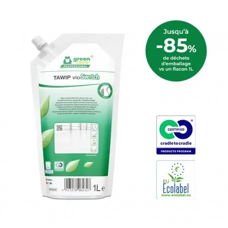 TAWIP vioSwitch Nettoyant nourissant UC sols ECOLABEL - Poche 1L