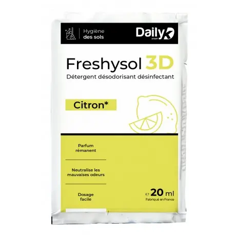 Détergent Désodorisant Désinfectant 20ml FRESHYSOL 3D DAILYK- Ct 250