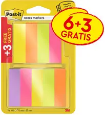 Post-it Marque-page Page Marker, papier, étroit, 6+3
