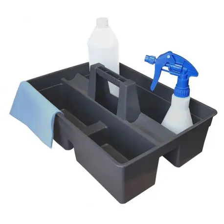 Panier porte-outils gris double compartiments Premium