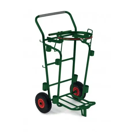 Chariot de voirie vert support sac 120L 0708900V
