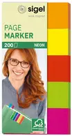 sigel Marque-page repositionnable Fluo, 50 x 20 mm