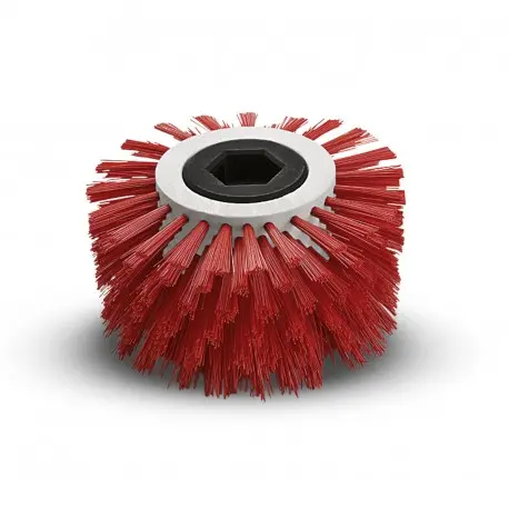 Brosse courbée rouge 170mm pour autolaveuse escalier KARCHER