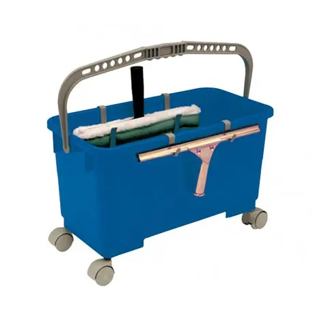 Seau 22L bleu 4 roues E272955SEAU