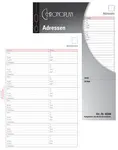 CHRONOPLAN Adressen, Midi, 80 g/qm, 16 Blatt