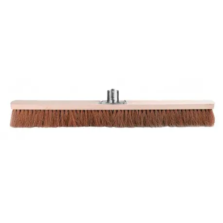 Balai coco pro monture bois douille métal inclinée L80cm