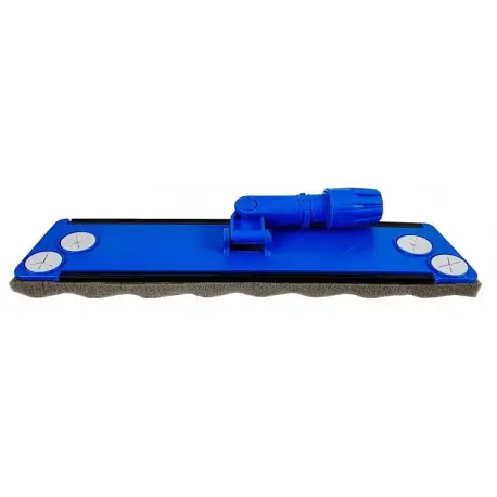 Balai trapèze bleu avec semelle mousse 40cm