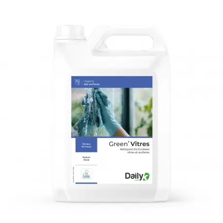 Nettoyant vitres&surfaces 5l Ecolabel GREEN'VITRES DAILYK - Bidon 5L