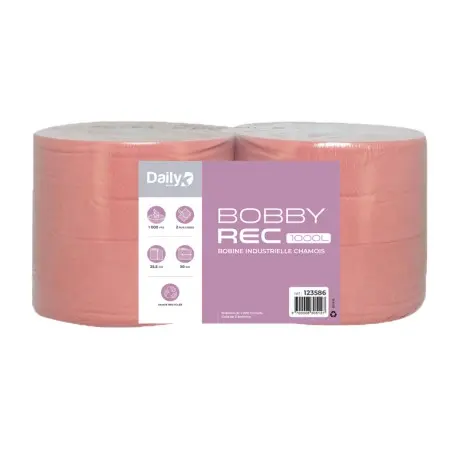 Bobine recyclée chamois BOBBYREC 1000L Dailyk Start - Colis de 2