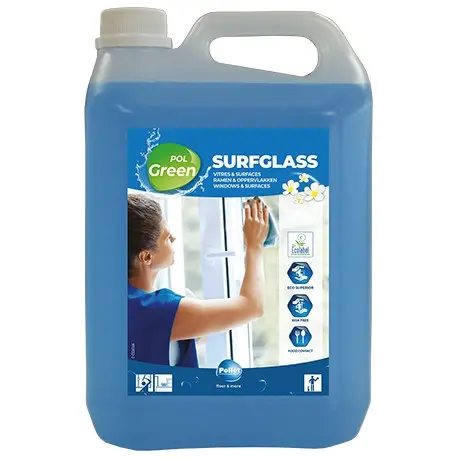 Nettoyant vitres écolabel POLGREEN SURFGLASS - Bidon 5L