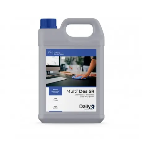 Désinfectant surfaces sans rinçage MULTI'DES SR DAILYK PREMIUM - 5L