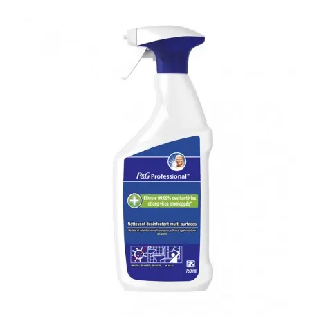 Nettoyant désinfectant multi-surfaces F2 P&G PROFESSIONAL-Spray 750ml
