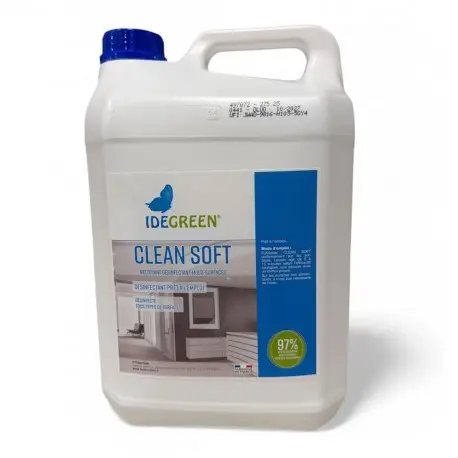 Nettoyant désinfectant multi-surfaces CLEAN SOFT-Bidon de 5L