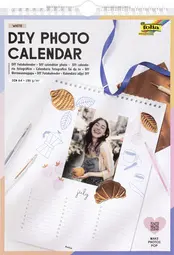 folia Kreativ-Wandkalender, DIN A4, weiÃŸ
