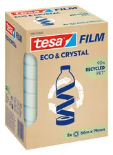 tesa Film ECO & CRYSTAL, 19 mm x 66 m, transparent