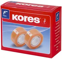 Kores Ruban adhésif standard, 19 mm x 33 m, transparent