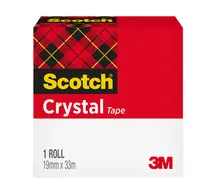 3M Scotch Ruban adhésif Crystal Clear 600, 19 mm x 15 m, 2+1