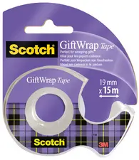 Scotch Ruban adhésif pour cadeau "GiftWrap Tape", dévidoir
