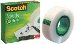 Scotch Ruban adhésif Magic, invisible, 19 mm x 25 m