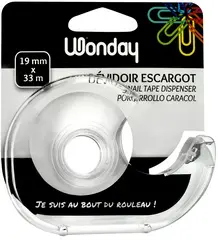 Wonday Dévidoir manuel, transparent, en plastique, vide