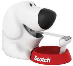 3M Scotch Dévidoir de bureau "Dog", en forme de chien,équipé