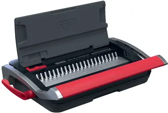 GBC Perforelieuse CombBind CB15, noir/rouge/argent