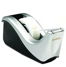 3M Scotch Dévidoir de bureau C60, rabattable, noir / argent
