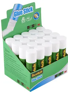 3M Scotch Bâton de colle standard, 21 g, présentoir