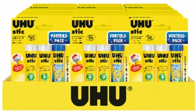 UHU Présentoir scolaire: bâton de colle stic + bâton